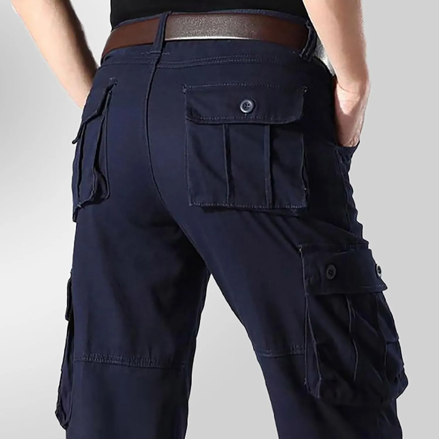 Mens Resort Wear 2025 Comfy Cargo High Stretch Pant,Mencomfy MultiPants-High Stretch Multi-Pocket Durable Cargo Pants