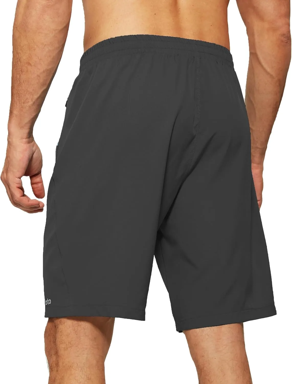 Men's Running Shorts with Zipper Pockets Lightweight Workout Shorts for Men Athletic Gym Casual