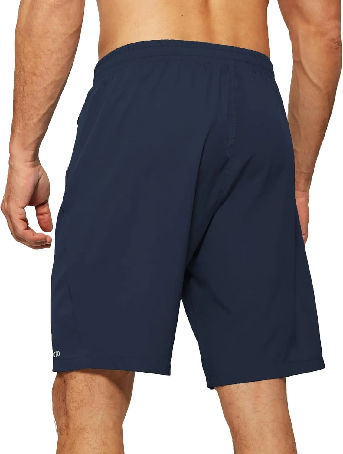 Men's Running Shorts with Zipper Pockets Lightweight Workout Shorts for Men Athletic Gym Casual