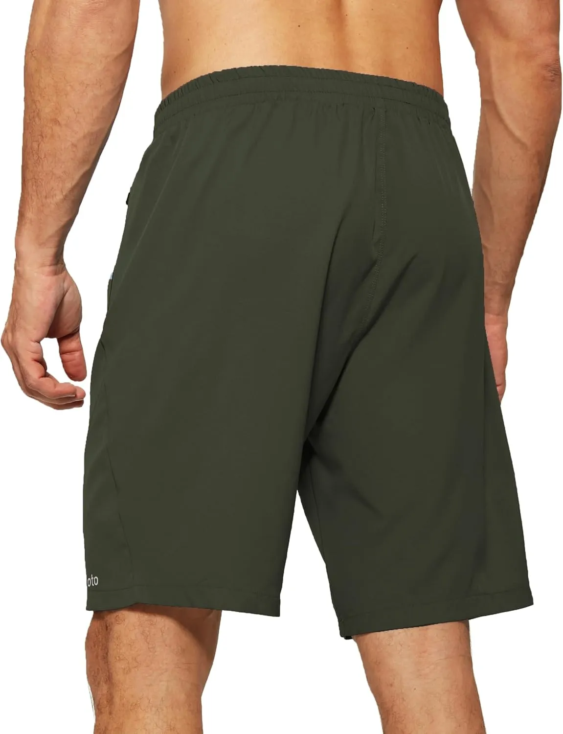 Men's Running Shorts with Zipper Pockets Lightweight Workout Shorts for Men Athletic Gym Casual