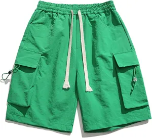 Mens Soft Pajama Bottoms Woven 100% Cotton Elastic Waistband Sleep Pajama Short Lounge Wear