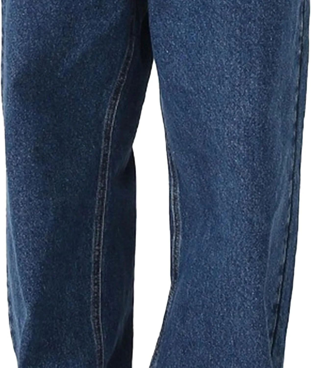 Men's Straight Leg Loose Fit Casual Jeans Washed Basic Outdoor Denim Pants Classic Casual Comfort Trousers