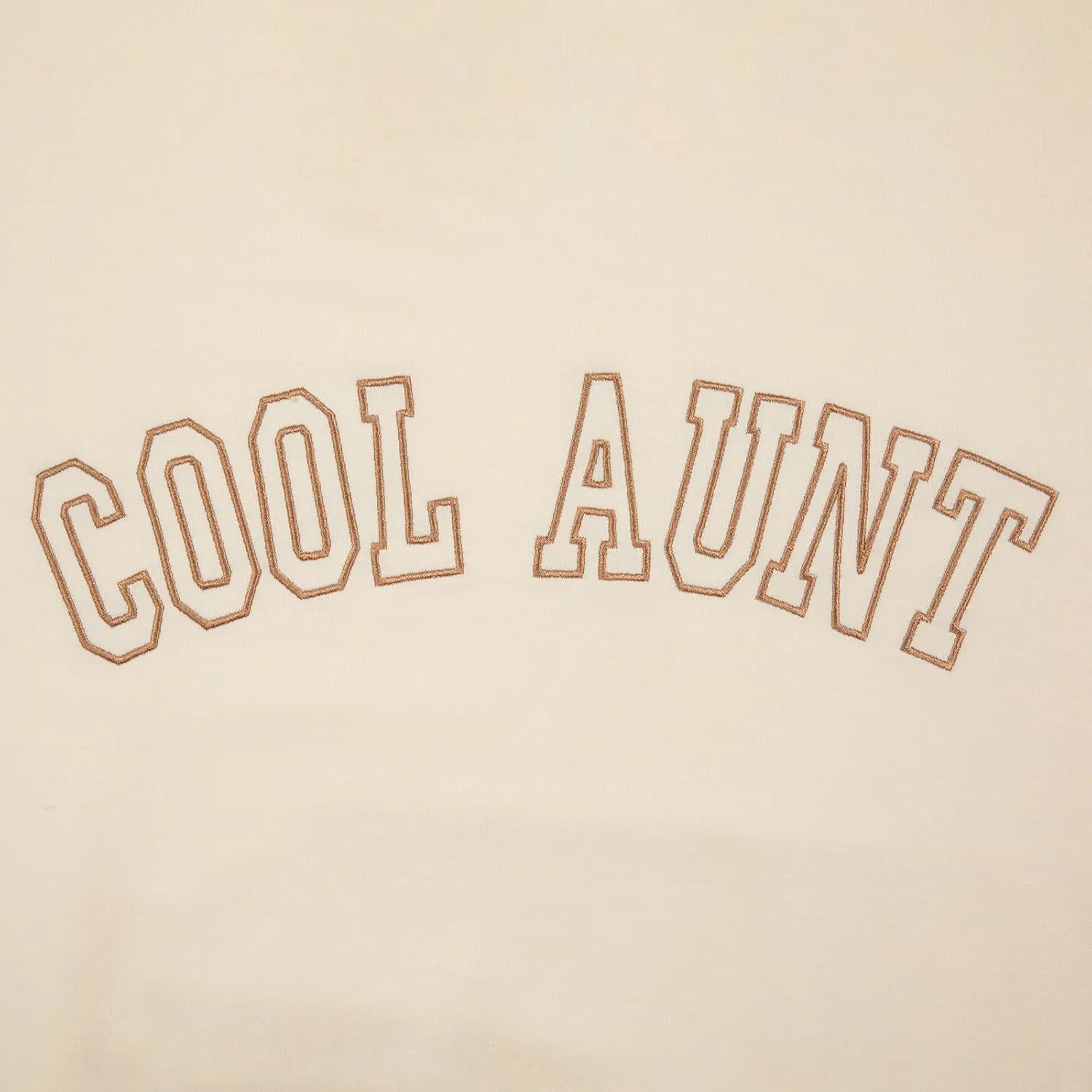 MOUSYA Women Cool Aunts Sweatshirt Auntie Letter Print Oversized Pullover Tops Embroidered Long Sleeve Lightweight Shirt