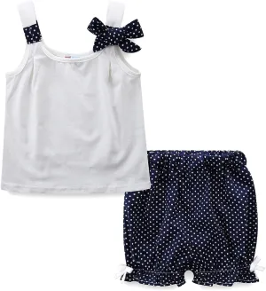 Mud Kingdom Little Girls Pajamas Set Sleeveless Cute Summer Sleepwear