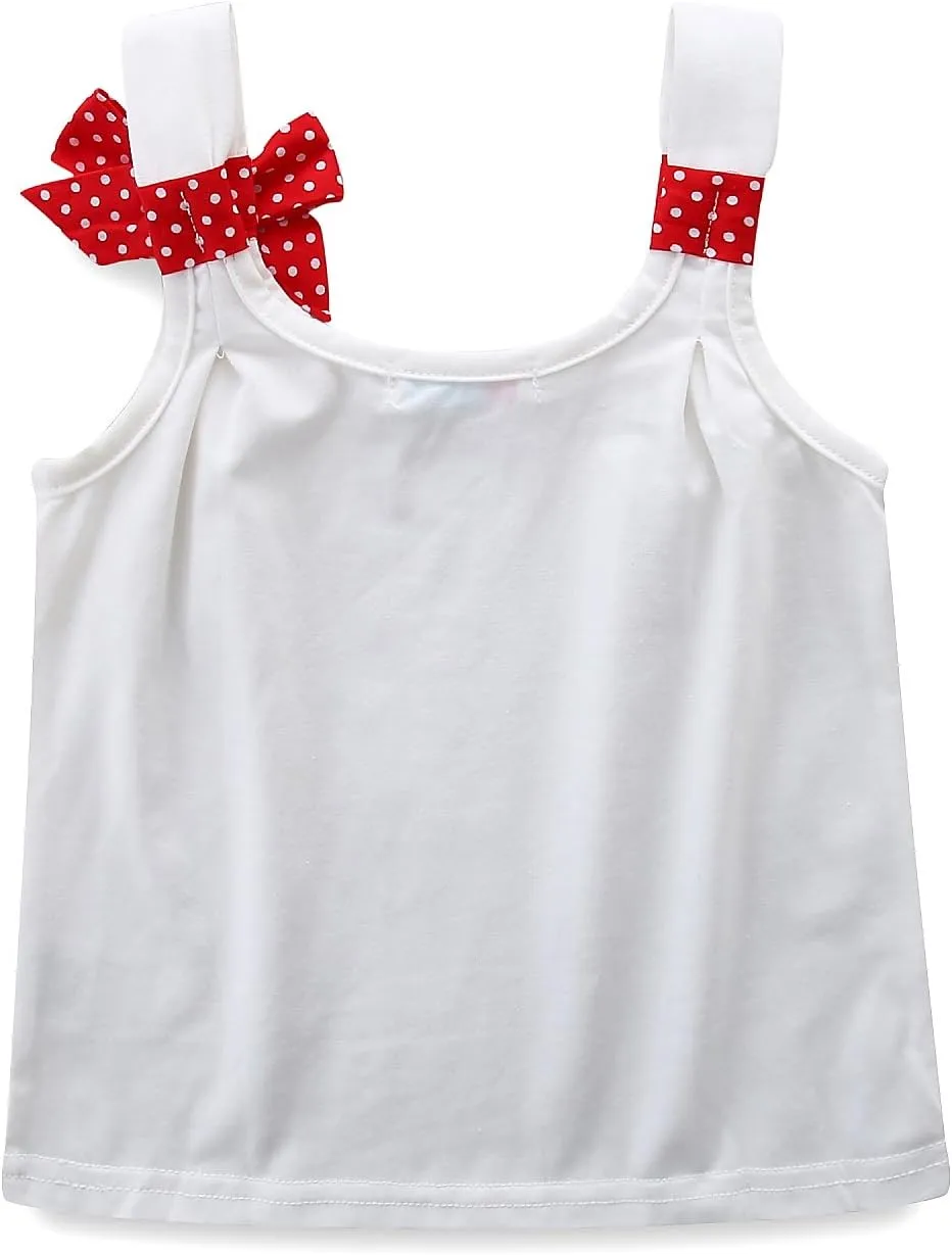 Mud Kingdom Little Girls Pajamas Set Sleeveless Cute Summer Sleepwear
