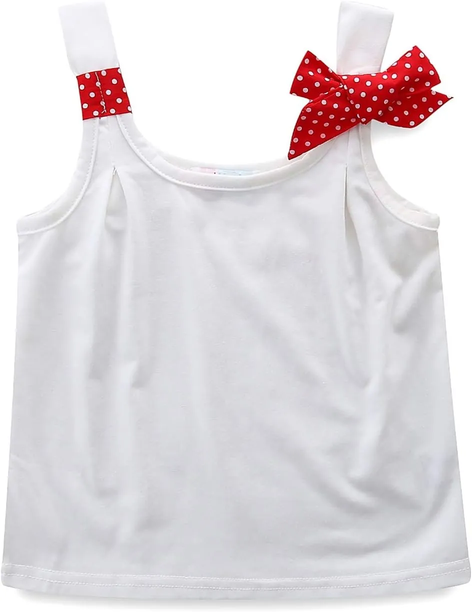 Mud Kingdom Little Girls Pajamas Set Sleeveless Cute Summer Sleepwear