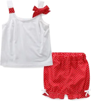 Mud Kingdom Little Girls Pajamas Set Sleeveless Cute Summer Sleepwear