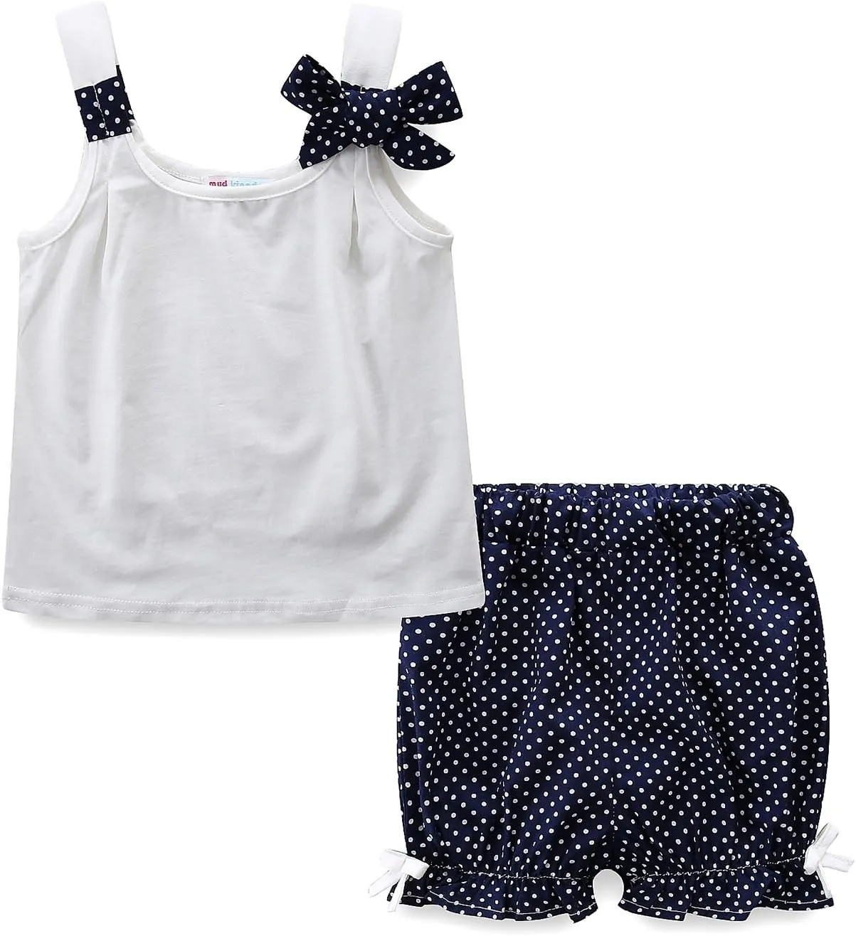 Mud Kingdom Little Girls Pajamas Set Sleeveless Cute Summer Sleepwear