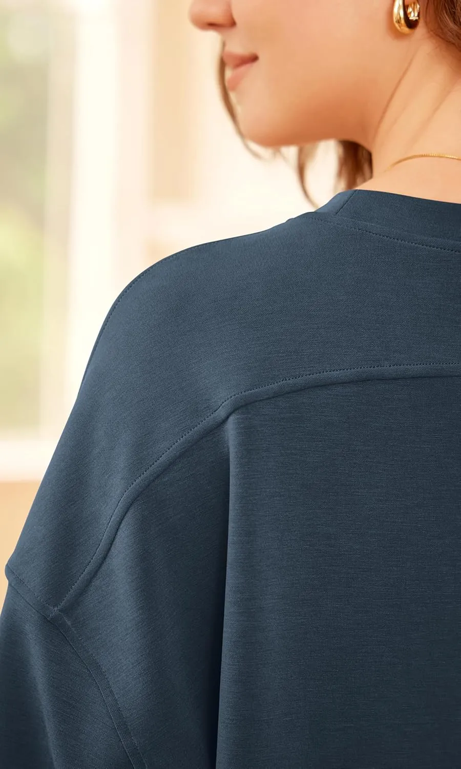 ODODOS Modal Soft Short Sleeve T-Shirts for Women Oversized Crew Neck Tee Relaxed Pullover Tops