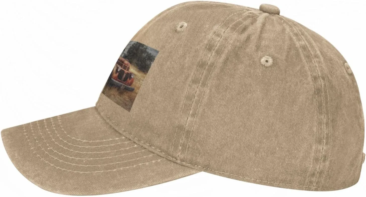 Old Truck Car Unisex Baseball Cap Breathable Cotton Trucker Hat Classic Denim Dad Hat Summer Sun Hat