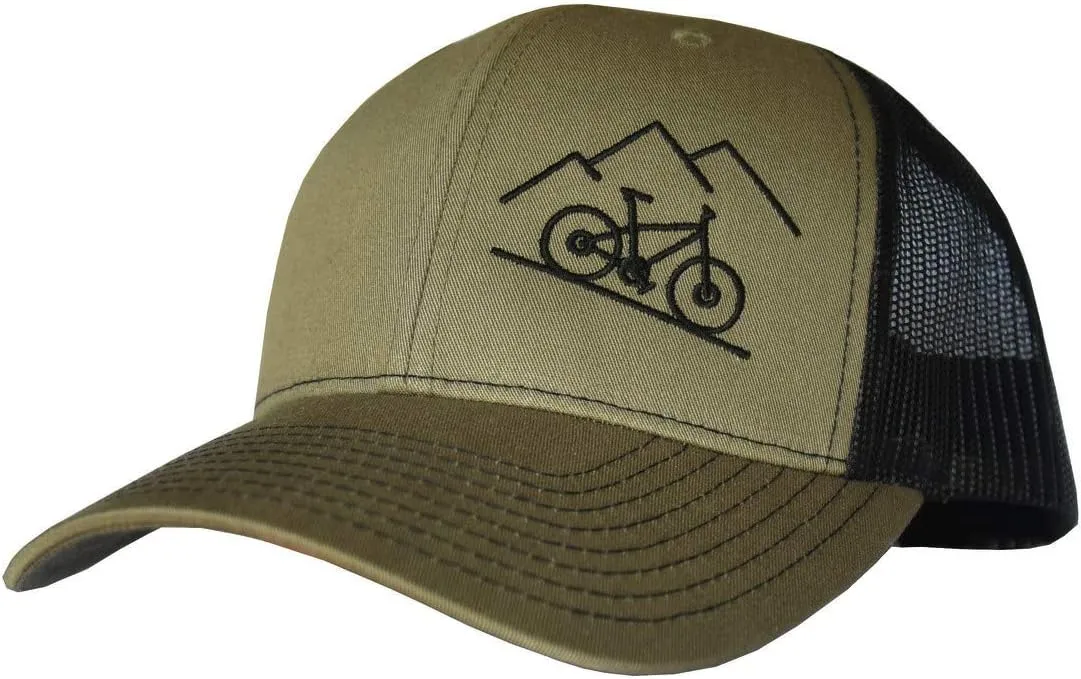 Outdoor Trucker Hat Snapback - Mountain Bike Design