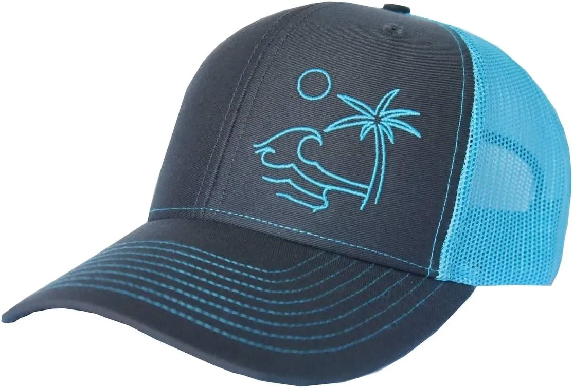 Outdoor Trucker Hat Snapback - Surf Beach Design