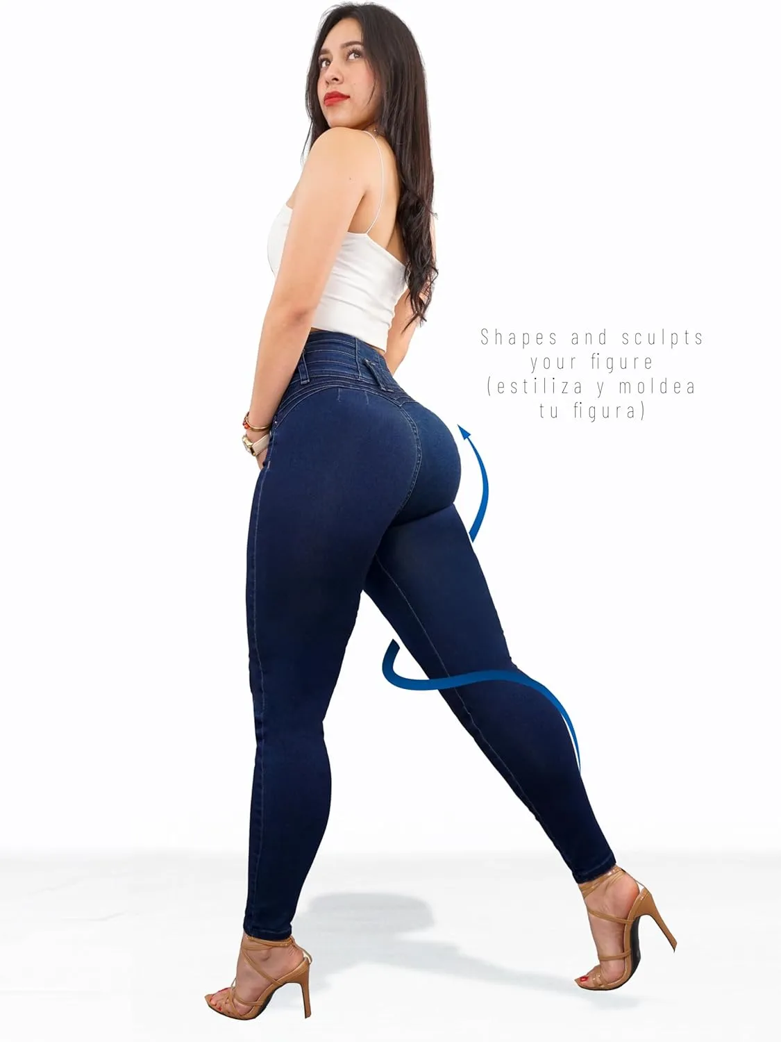 Pantalones Colombianos Levanta cola | Butt Lifting Jeans | High Waisted Jeans for Women | Colombian Jeans