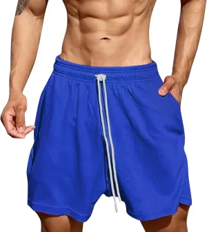 Quick Dry Workout Shorts for Men Lightweight Outdoor Gym Athletic Short Knee Length Travel Golf Camping Casual Running Short