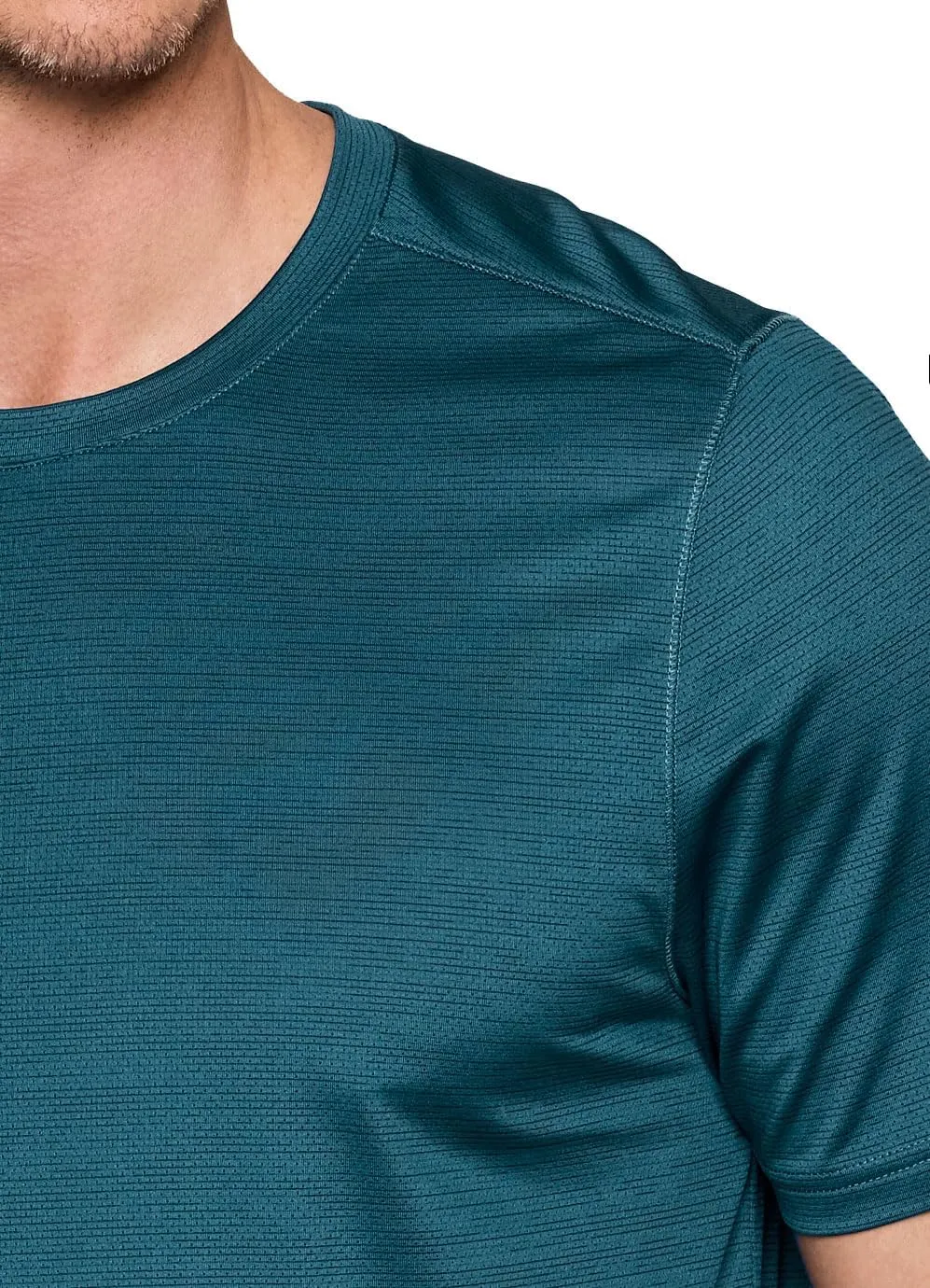 RBX Active Gym Shirt for Men, Short Sleeve Lightweight Stretch Jersey Mesh Quick Drying Crewneck Running Workout T-Shirt