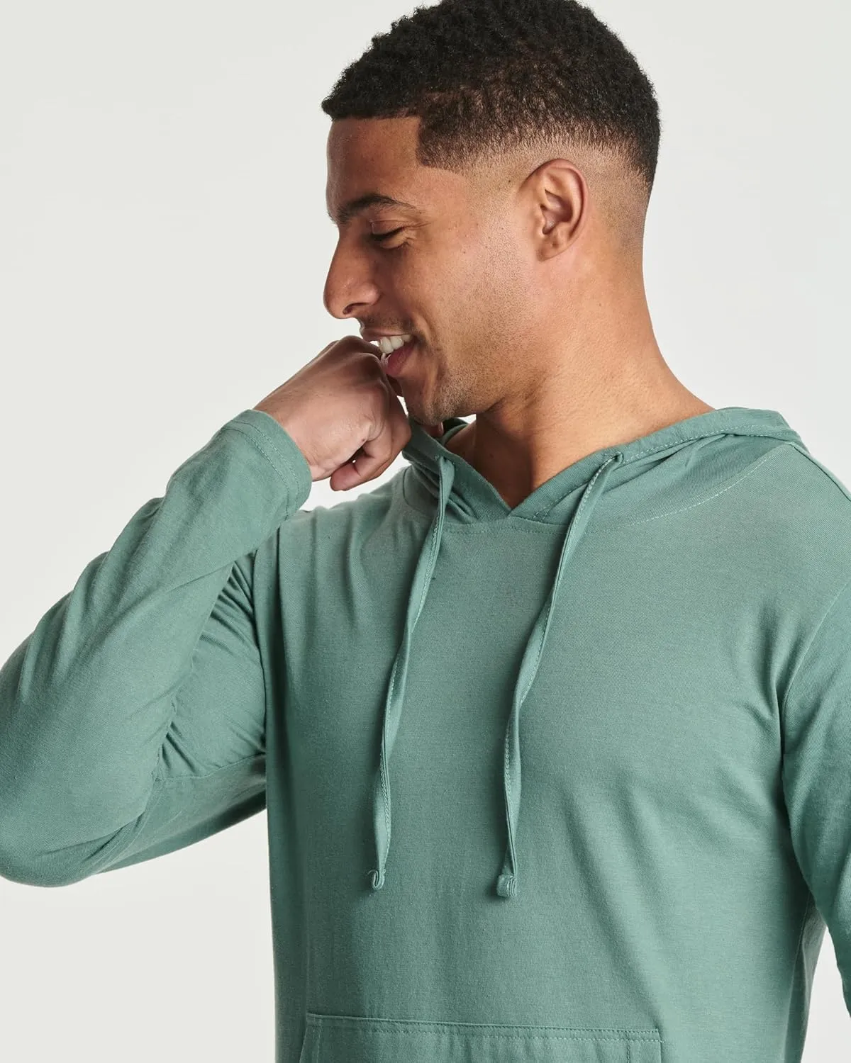 Real Essentials 3 Pack: Men's Cotton Lightweight Casual Pullover Drawstring Hoodie With Pocket (Available In Big & Tall)
