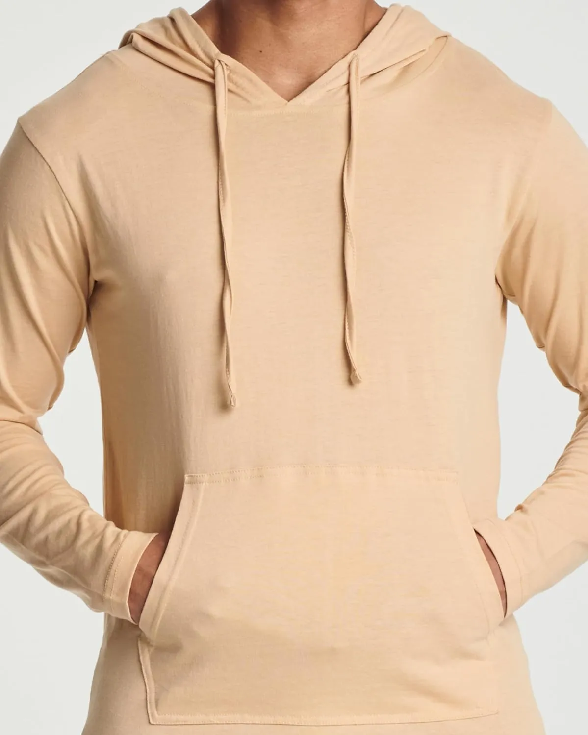 Real Essentials 3 Pack: Men's Cotton Lightweight Casual Pullover Drawstring Hoodie With Pocket (Available In Big & Tall)