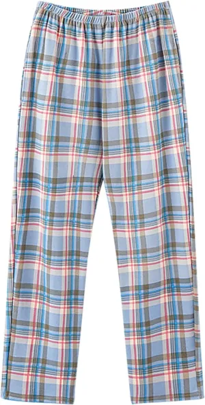 sandbank Mens Cotton Pajama Pants Soft Lounge Lightweight Sleep Pants with Pockets