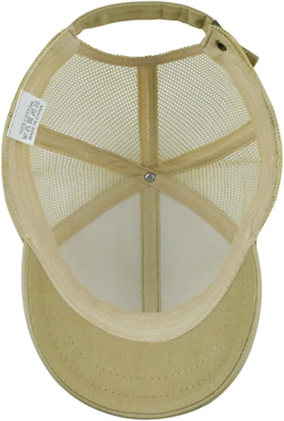 Short Brim Mesh-Back Baseball Cap Adjustable Washed Breathable Cotton Unconstructed Plain Dad Hat for Men Women