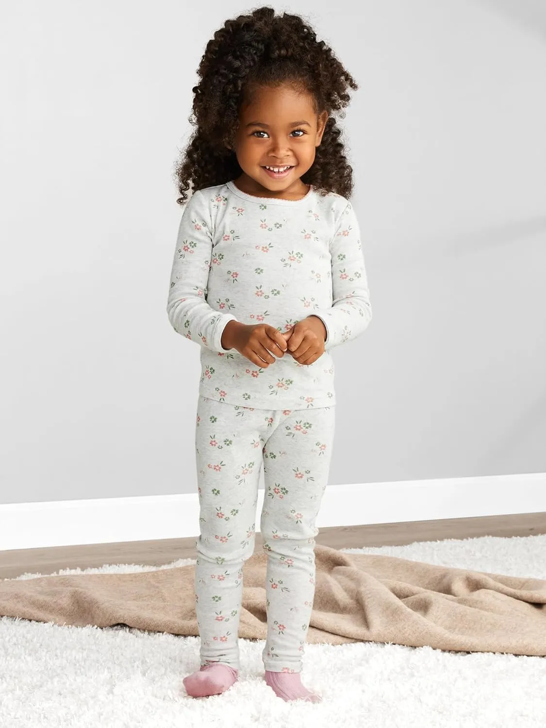 Simple Joys by Carter's Girls' 6-Piece Snug Fit Cotton Pajama Set