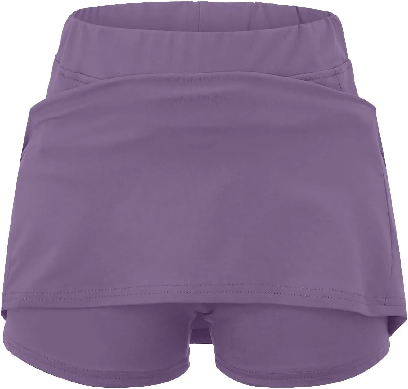 Skorts for Woman Plus Size Tummy Control Yoga Culottes Lightweight Quick Dry Tennis Golf Skirts with Shorts Underneath