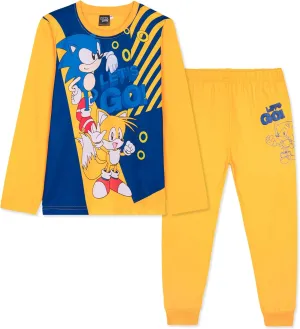 Sonic The Hedgehog Shadow Boys Pajama Set, Cozy Loungewear, Soft PJs Sleepwear - Gaming Gifts for Boys