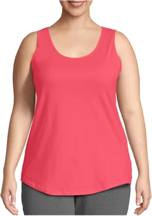Summer Basic Oversized Tank Tops Women Casual Comfy Sleeveless Crewneck Shirts Plus Size Loungewear Undershirts