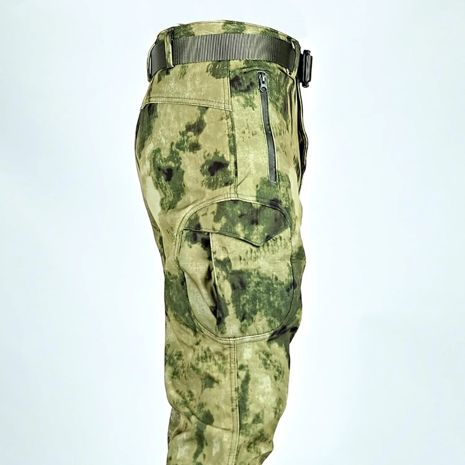 Tactical Gear for Men, Men's Ripstop Military Combat Cargo Pants Multi Pockets Fleece Lined Lightweight Outdoor Work Pants