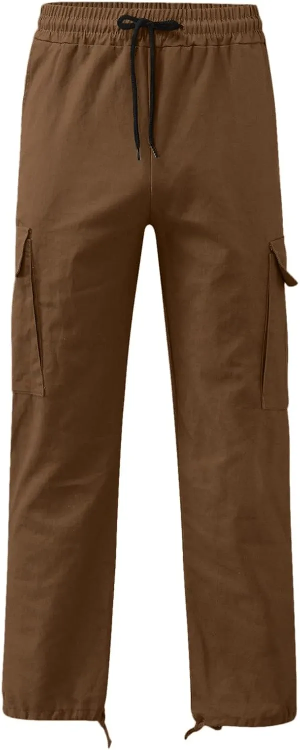 Tactical Pants for Men, Cargo Hiking Pants Multi Pockets Relaxed Fit Stretch Quick Dry Work Trousers Flexible Joggers
