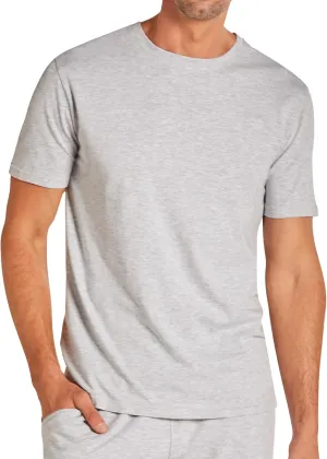 TAHARI Men's Ultimate Comfort Men's Crew Neck Sleep T-Shirt  Soft Cotton Blend, Lightweight & Breathable Lounge Shirt