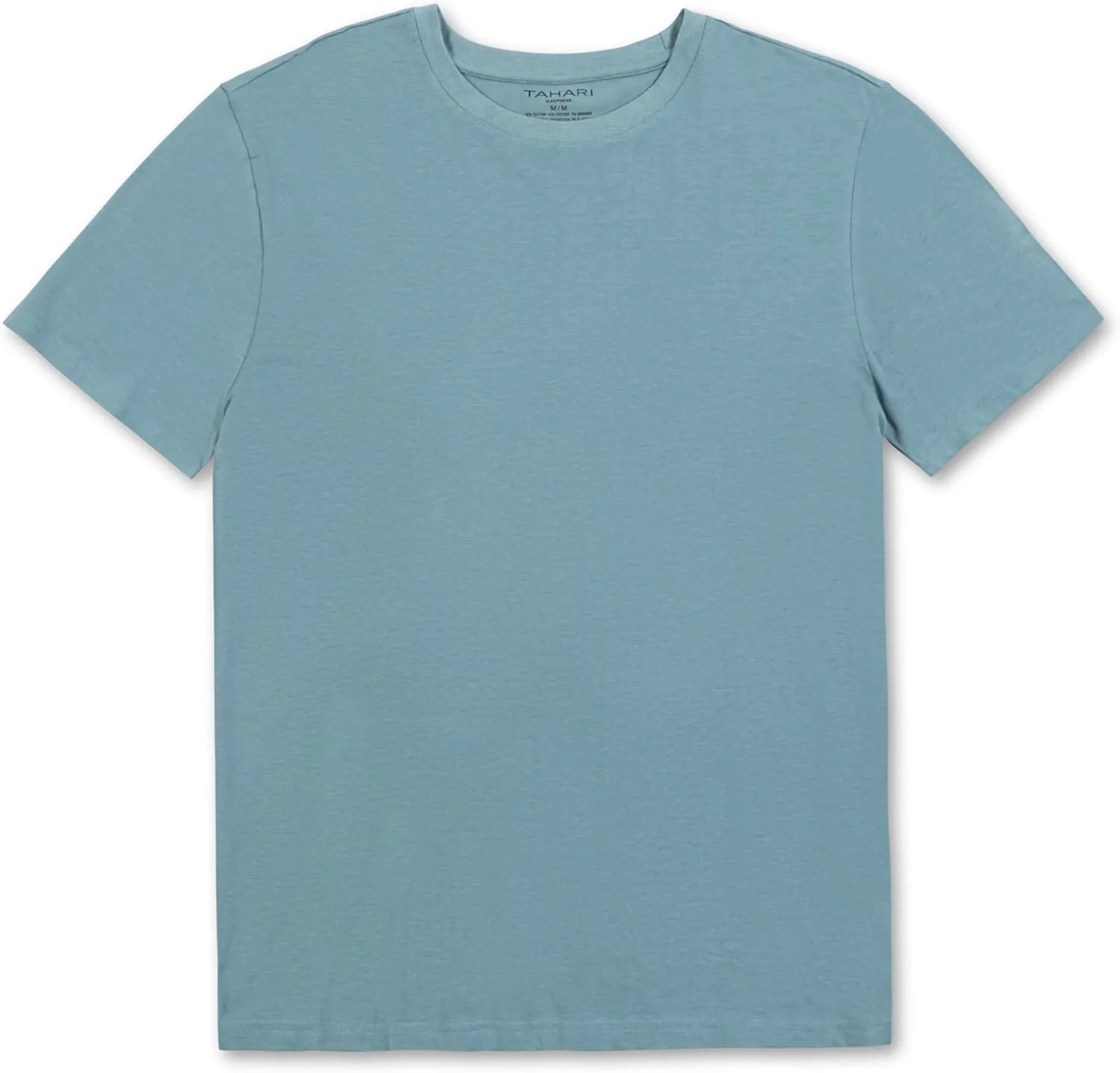 TAHARI Men's Ultimate Comfort Men's Crew Neck Sleep T-Shirt  Soft Cotton Blend, Lightweight & Breathable Lounge Shirt