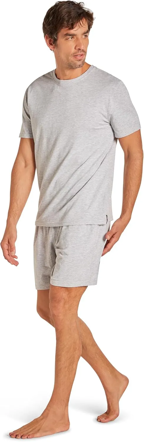 TAHARI Men's Ultimate Comfort Men's Crew Neck Sleep T-Shirt  Soft Cotton Blend, Lightweight & Breathable Lounge Shirt