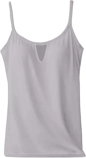 Tank Top with Built in Bra for Women Sports Cute Cami Shirts 2025 Spring Summer Beach Camisoles Bras