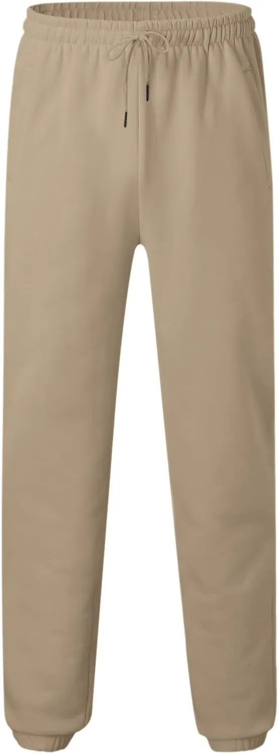Tapered Joggers for Men Mens Autumn and Winter High Street Fashion Leisure Loose Sports Running Solid Stretch