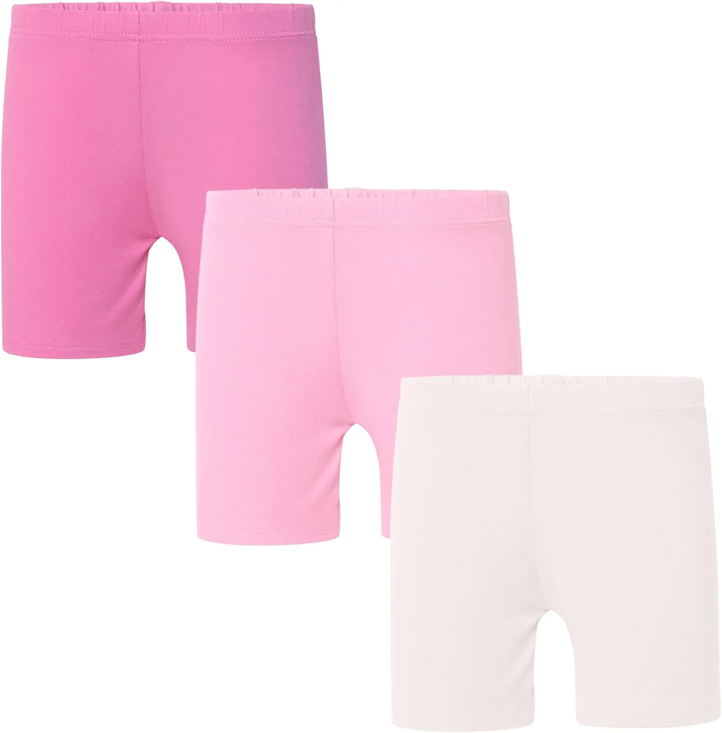 Tenpluszero 6 Pack Girls Bike Shorts Cartwheel Under Dress Short for Toddler Girls Dance Shorts Breathable and Safety