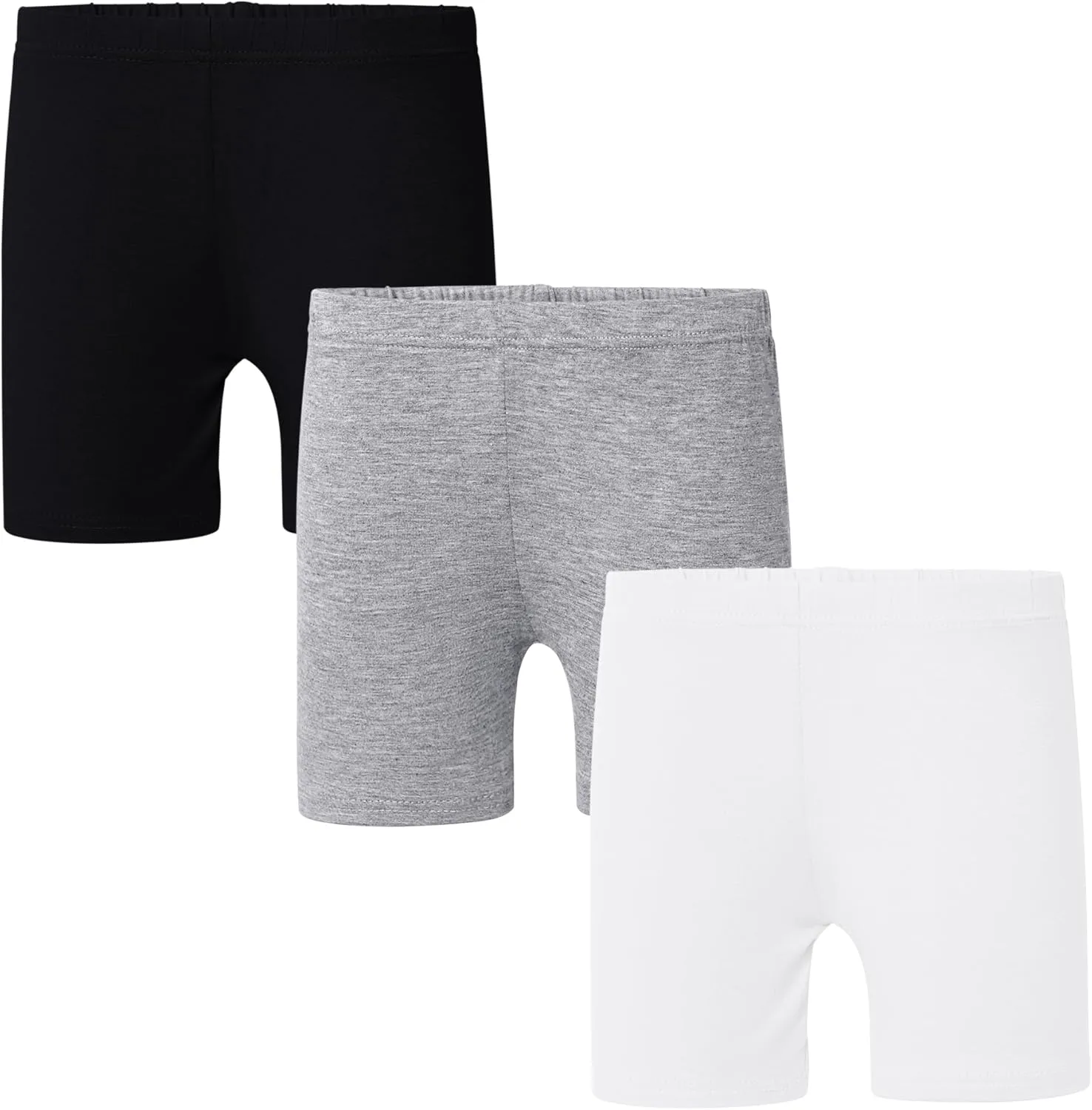 Tenpluszero 6 Pack Girls Bike Shorts Cartwheel Under Dress Short for Toddler Girls Dance Shorts Breathable and Safety