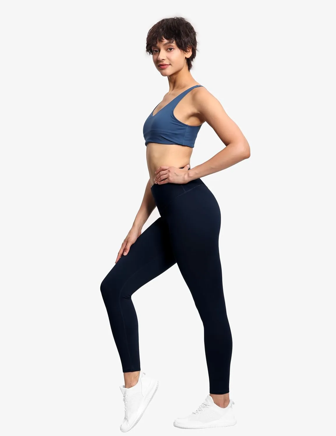 THE GYM PEOPLE Women's High Waist Workout Legging Soft Tummy Control Squat Proof Yoga Running Pants