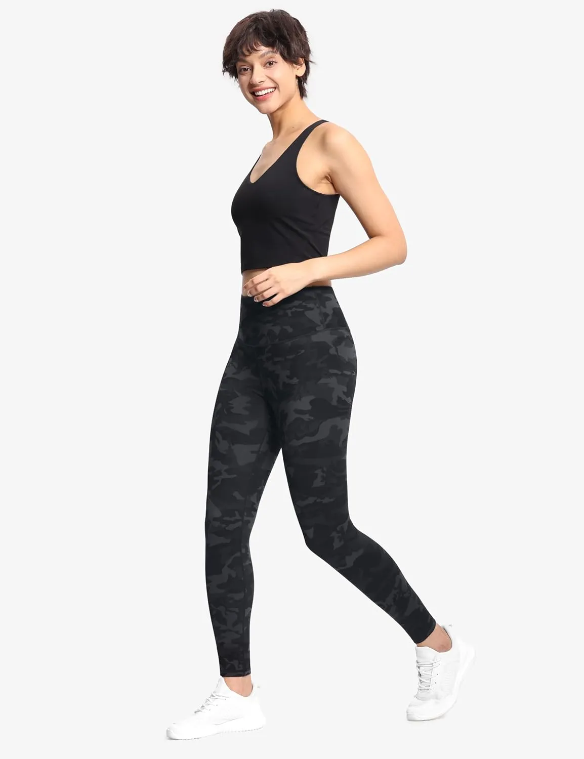 THE GYM PEOPLE Women's High Waist Workout Legging Soft Tummy Control Squat Proof Yoga Running Pants