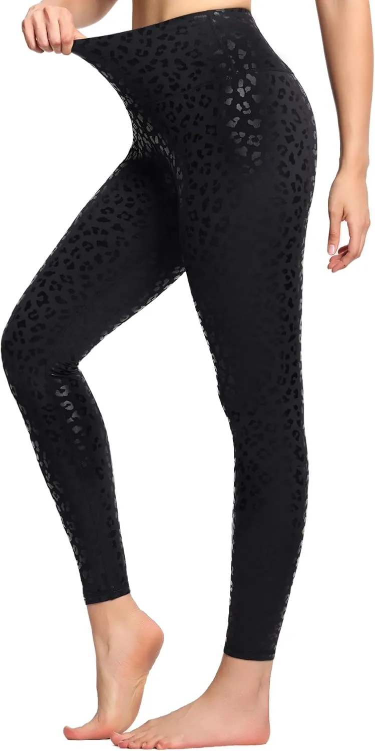 THE GYM PEOPLE Women's High Waist Workout Legging Soft Tummy Control Squat Proof Yoga Running Pants