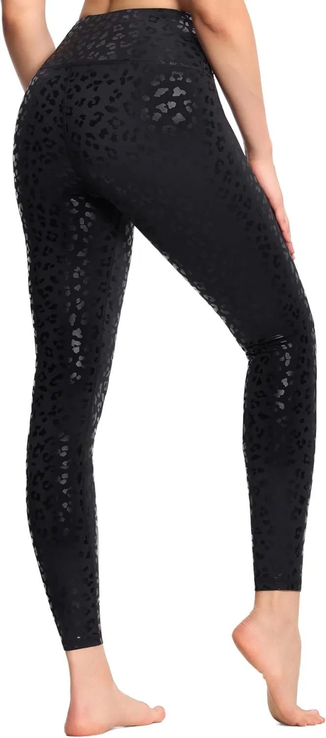 THE GYM PEOPLE Women's High Waist Workout Legging Soft Tummy Control Squat Proof Yoga Running Pants
