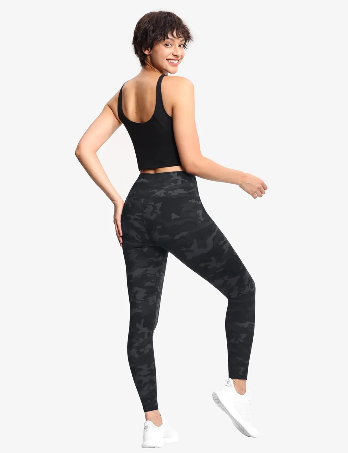 THE GYM PEOPLE Women's High Waist Workout Legging Soft Tummy Control Squat Proof Yoga Running Pants