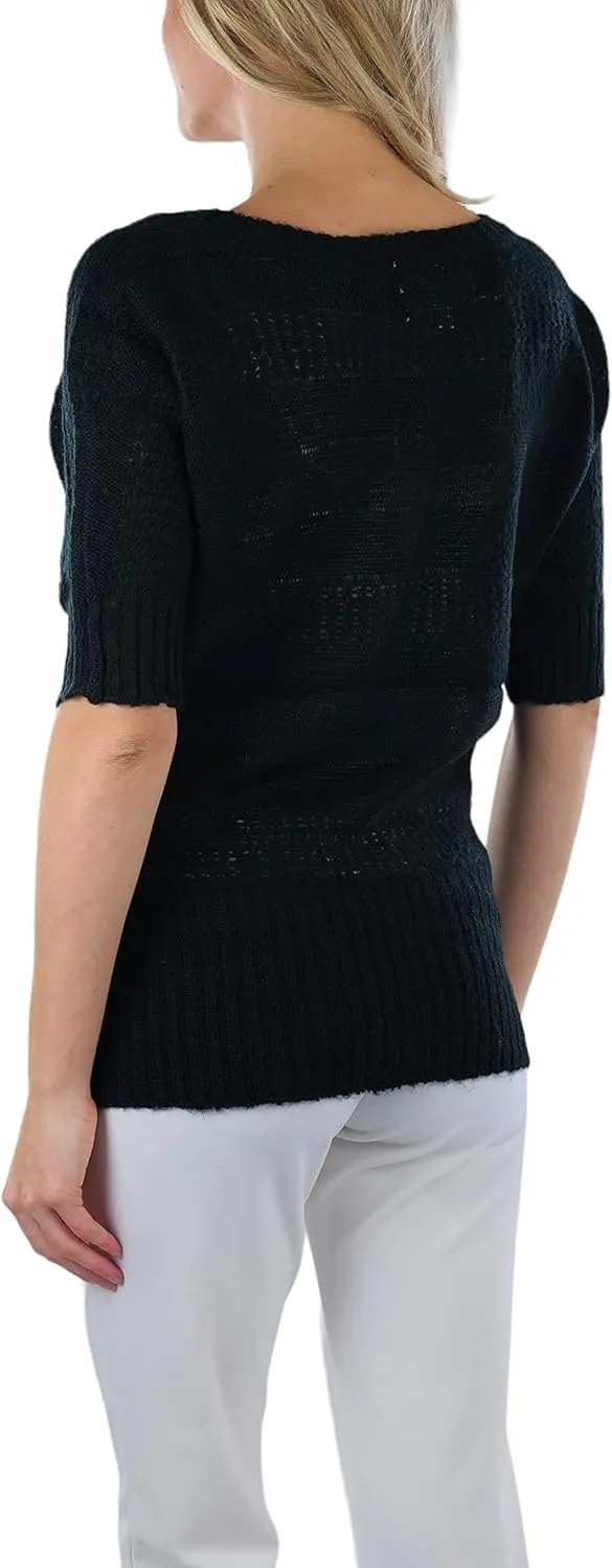 ToBeInStyle Women's Soft Knit V-Neck Sweater Warm Knit Tunic