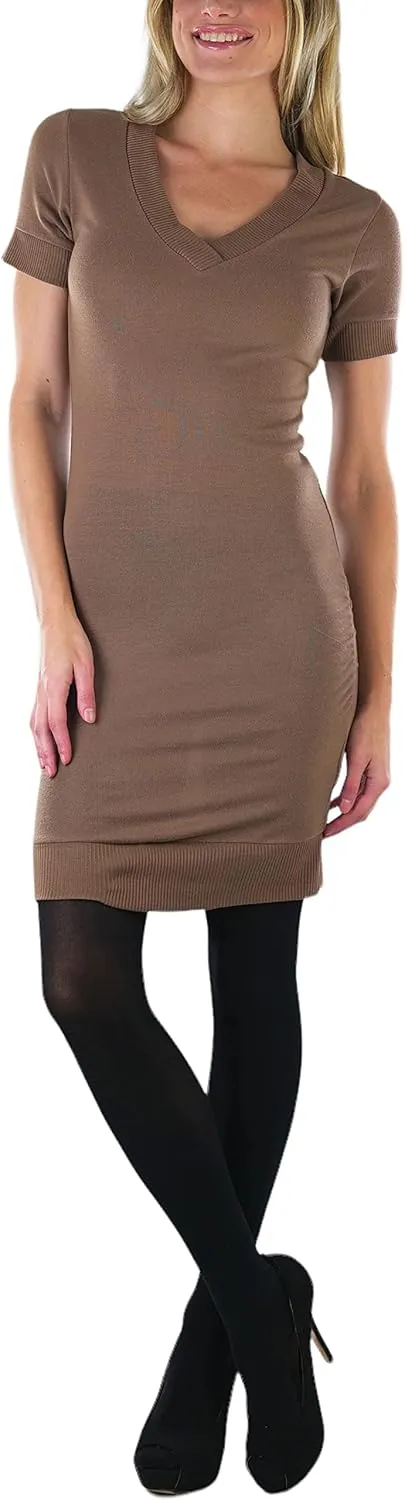 ToBeInStyle Women's Soft Knit V-Neck Sweater Warm Knit Tunic