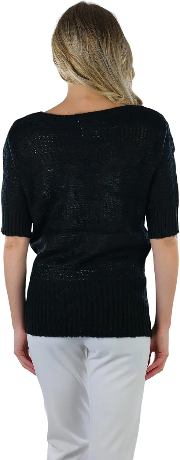 ToBeInStyle Women's Soft Knit V-Neck Sweater Warm Knit Tunic