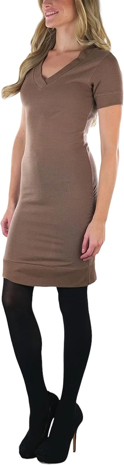 ToBeInStyle Women's Soft Knit V-Neck Sweater Warm Knit Tunic