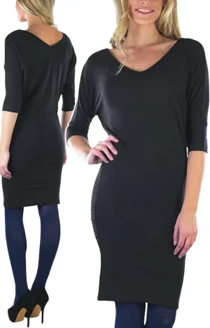 ToBeInStyle Women's Soft Knit V-Neck Sweater Warm Knit Tunic