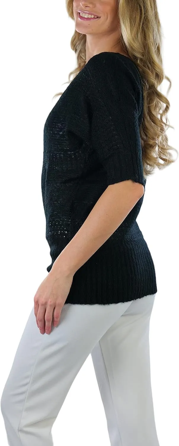 ToBeInStyle Women's Soft Knit V-Neck Sweater Warm Knit Tunic