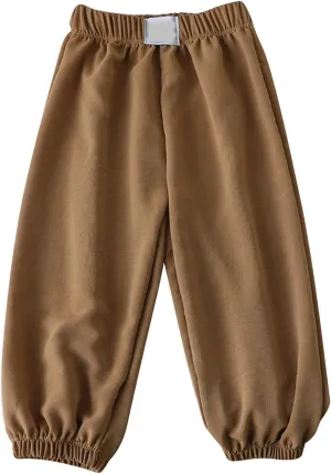 Toddler Boys Baggy Sweatpants Elastic Waist Breathable Comfy Aesthetic Joggers Kids Plain Loose Athletic Trousers