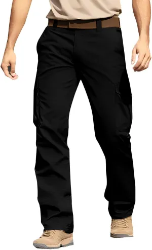 Trousers for Men Work Pants for Men Water Resistant Training Quick Dry Cool with Multi Pocket Biking Convertible