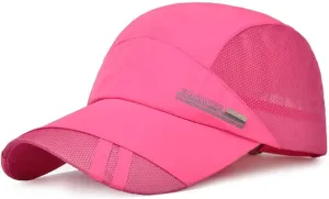 Unisex Breathable Quick Drying Baseball Caps Athletic Sport Mesh Sun Hats Lightweight Unstructured Adjustable Comfy Fit